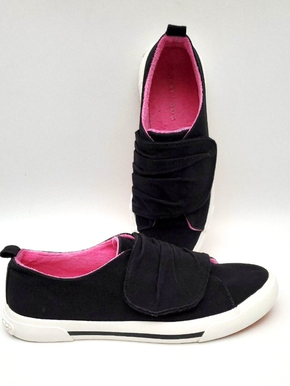 Rocket Dog Jazzle Jersey Cotton Black/Pink Summer Sneakers Women's Size 8.5